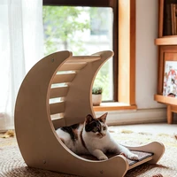cat scratch board cat nest moon type chaise bed luxury scratching board wear resistant multifunctional toy cat supplies