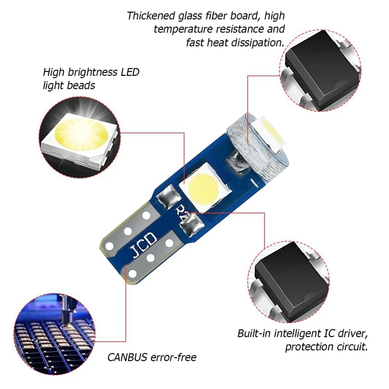 20 шт. фонари для приборной панели автомобиля 3030-3SMD