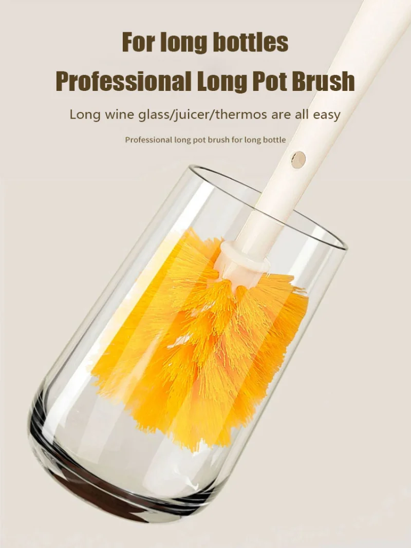 Щетка AllinOne Cup Brush с длинной ручкой для очистки моркови зернистых пазов и соломинок