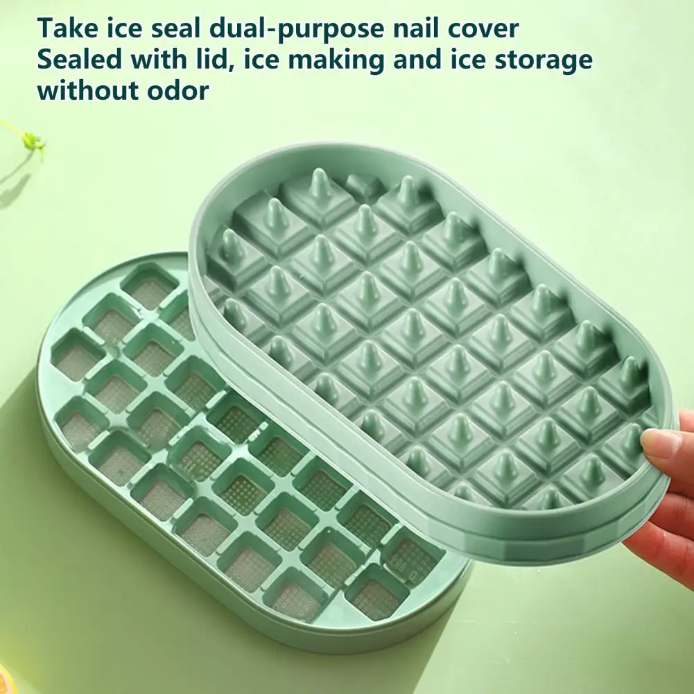 

Ice Ball Mold Convenient Soft No Odor 36 Grids Ice Cube Tray with Shovel Kit Kitchen Supplies Ice Cube Mold Ice Cube Maker