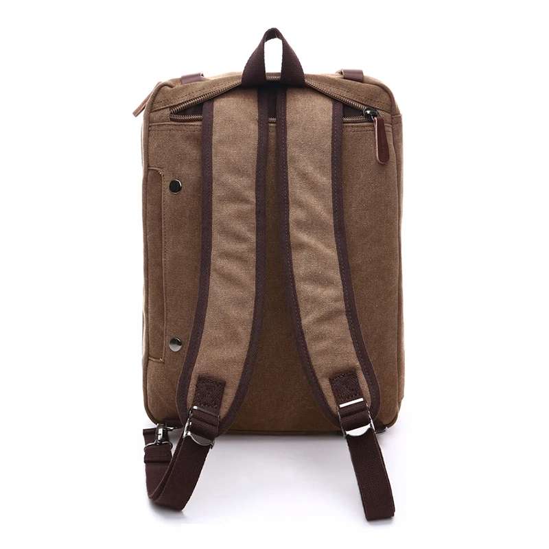 Canvas Briefcase Backpack Travel Laptop Bag Vintage Men'S Handbags Shoulder Business Messenger Breifcases Crossbody Tote Bag