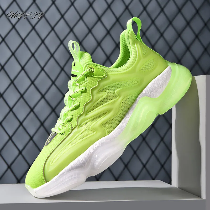 

Chunky Sneakers Plus Size 45 Men Running Shoes Fashion Casual Microfiber Leather Mesh Breathable Height Increased Platform Shoes