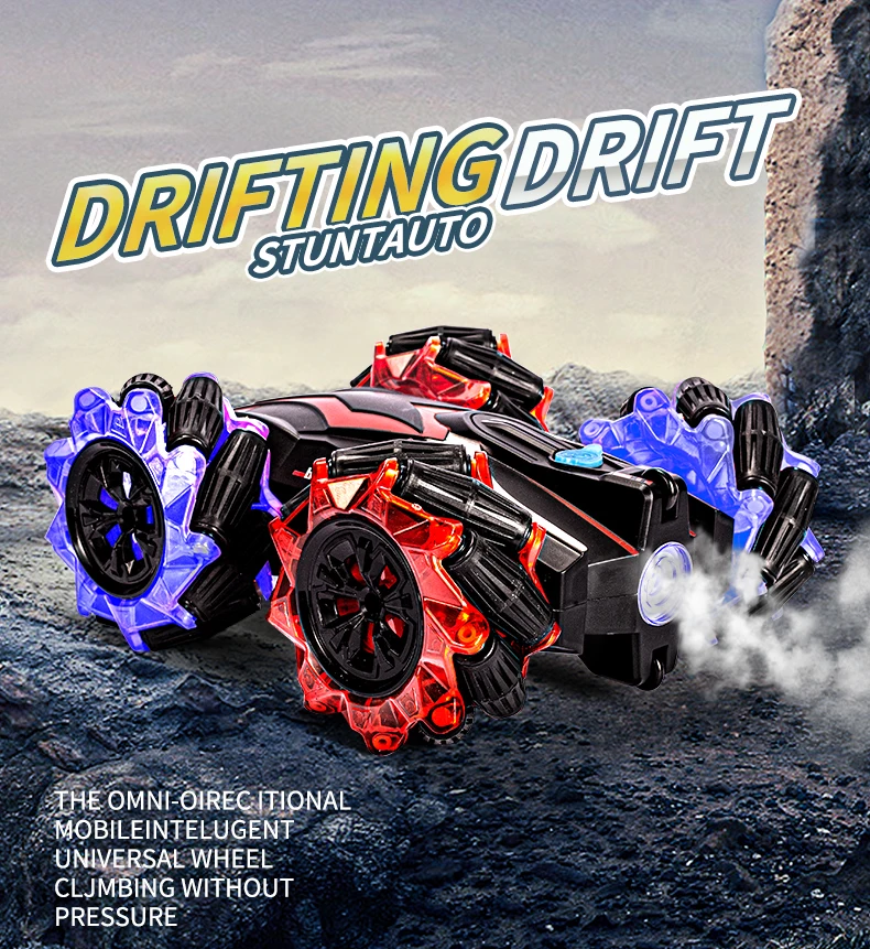 

1:16 Remote Control Stunt Car Drive 2.4G Drift 360 Degree Rotation High-Speed Climbing Racing Car Light Gift