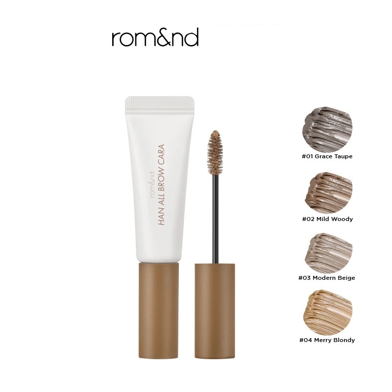 

ROMAND Han All Brow Cara/фиксатор, 4 цвета, чистый, отделочный, водонепроницаемый, натуральный, долговечный, тинт для бровей, косметика, женская красота