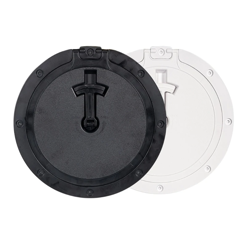 

03KB 8" Boat Deck Cover Marine Inspection Hatch Deck Plate Access & Lid Round Non-Slip RV Outer Diameter 28.5cm-1-inch