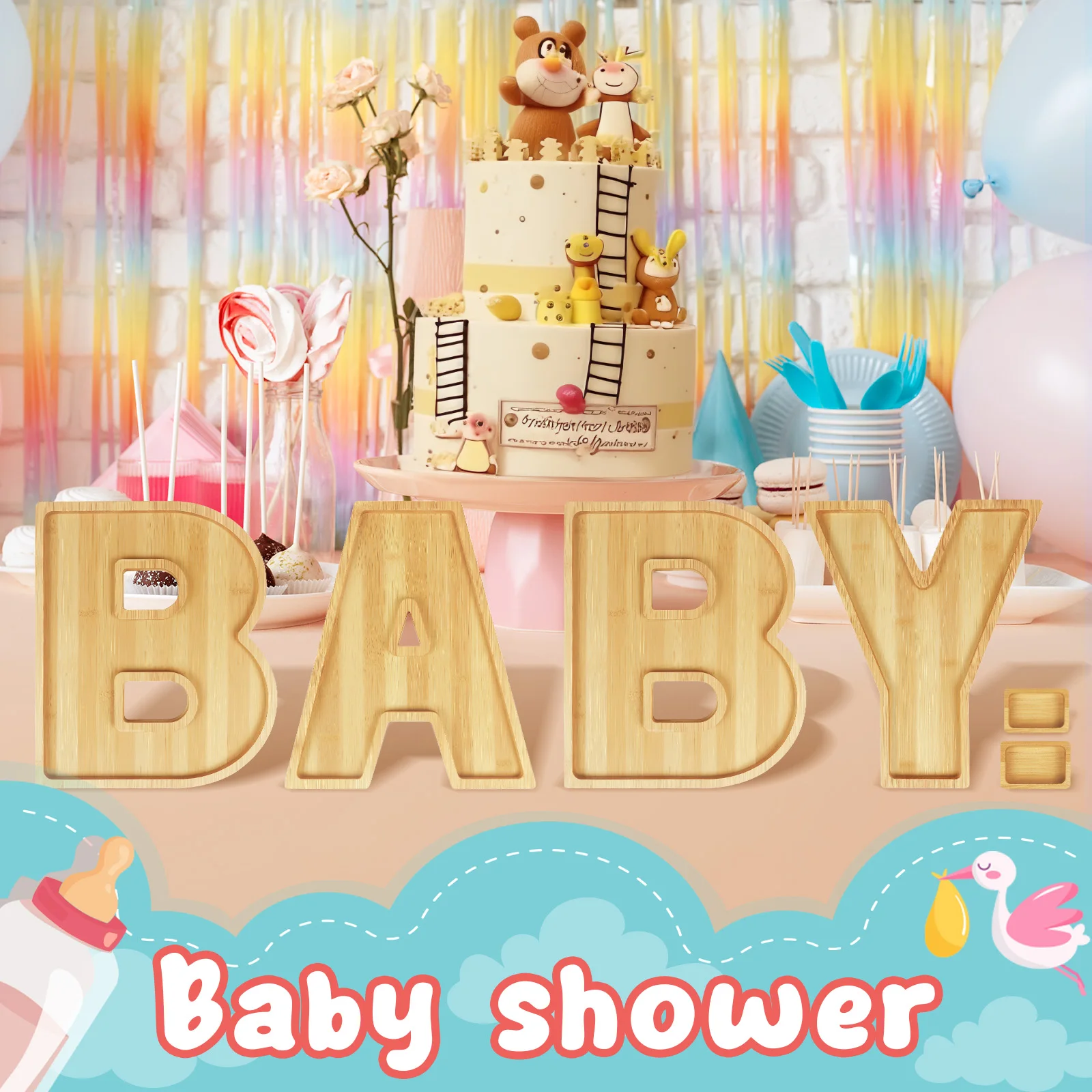 Деревянные Доски С Алфавитом Заполняемый Поднос Для Еды Доска Сыра Детское