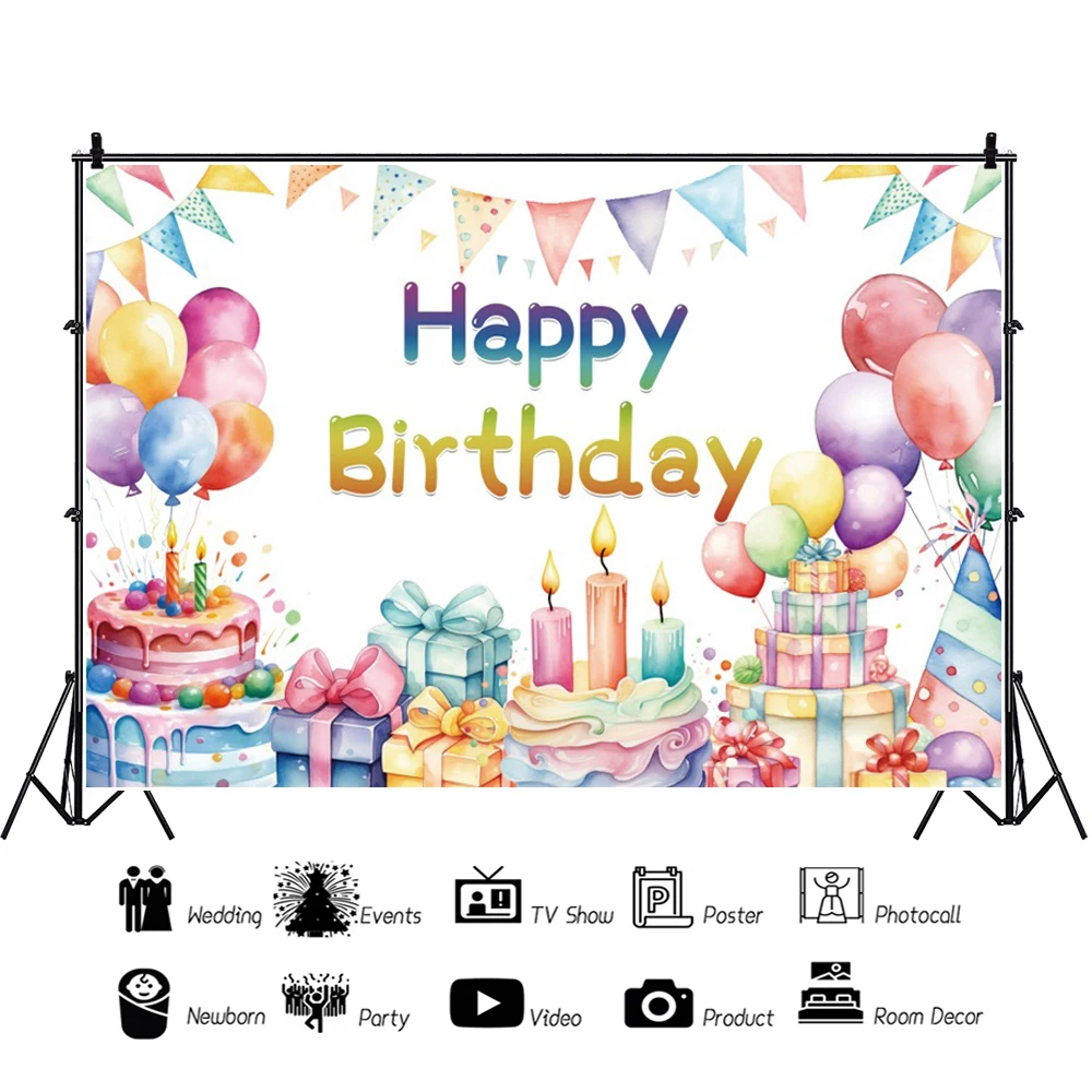 Фон для фотосъемки Laeacco с днем рождения