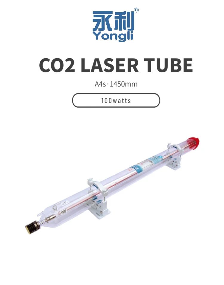 Фото Производитель Официальный склад Лучший производитель Yongli 100W A4s CO2 Лазерная трубка 100W Длина 1462mm Диаметр 80 мм №4