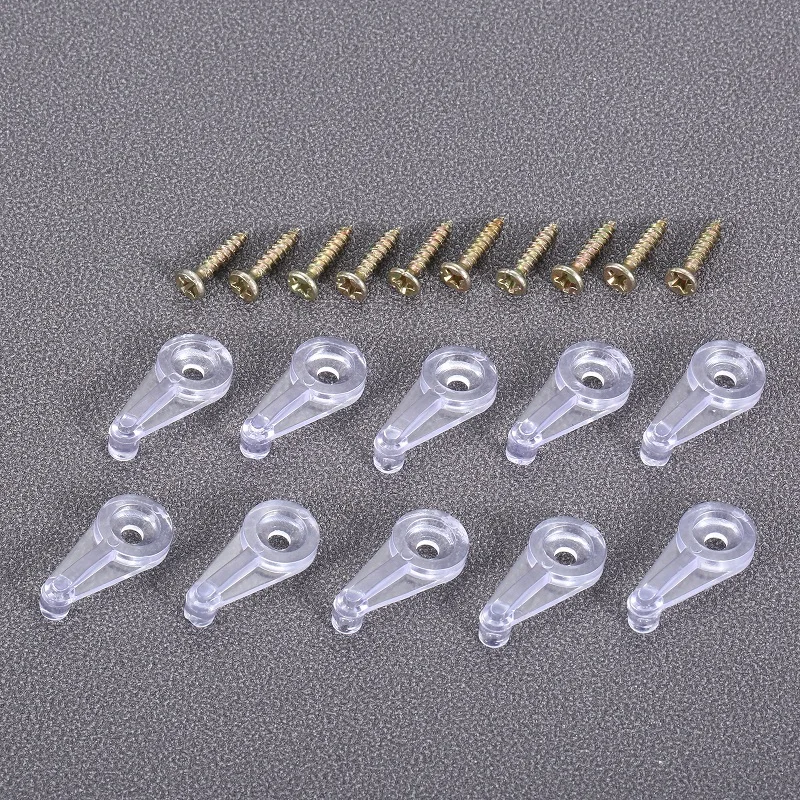 

10 шт., пластиковые/прозрачные фиксаторы для стеклянных дверей