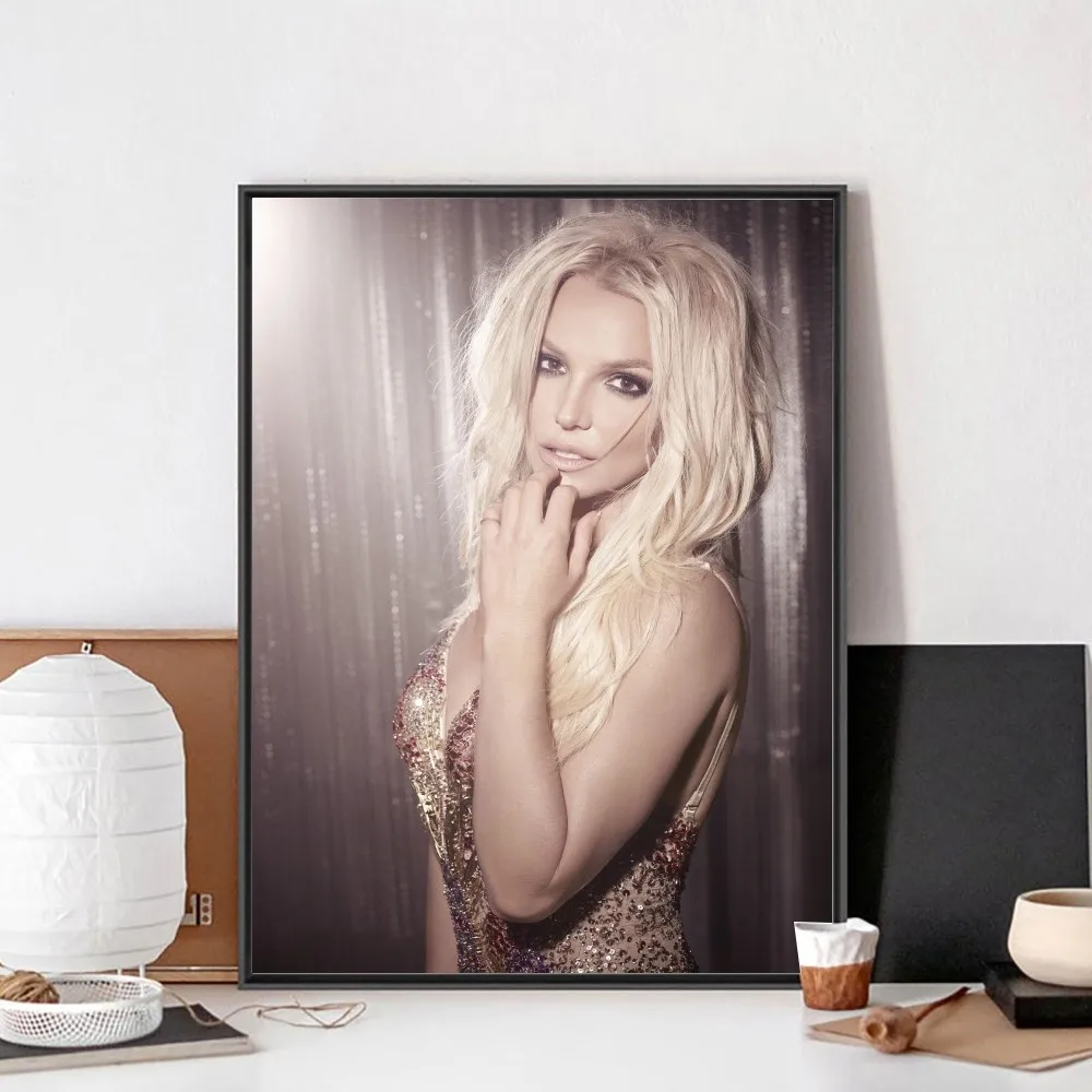 Affiche Rétro Vintage de Chanteur Autocollants Sans Peinture Artistique à et Bureau