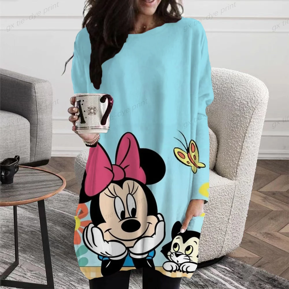 Женский модный Повседневный пуловер с длинным рукавом и круглым вырезом