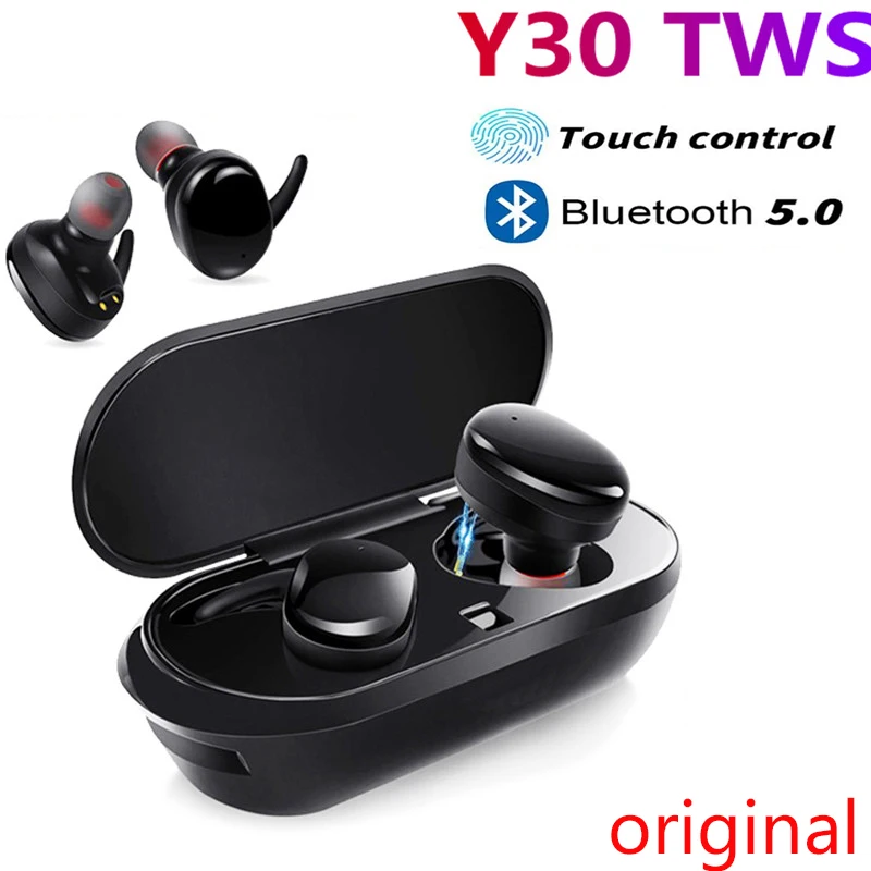 Оригинальные беспроводные наушники Y30 TWS Fone, Bluetooth, наушники-вкладыши, гарнитура для режима «свободные руки» с микрофоном, гарнитура для Xiaomi ...