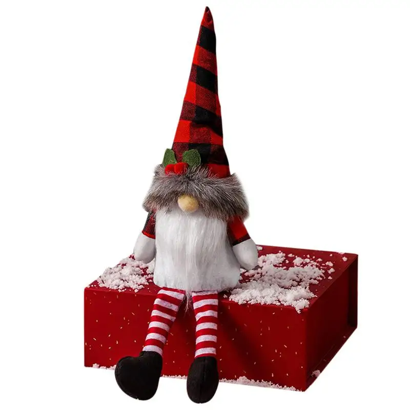 

Рождественский Декор для гномов, ручная работа, Плюшевые рождественские гномы, искусственная кукла, рождественские безликие куклы, плюшевы...