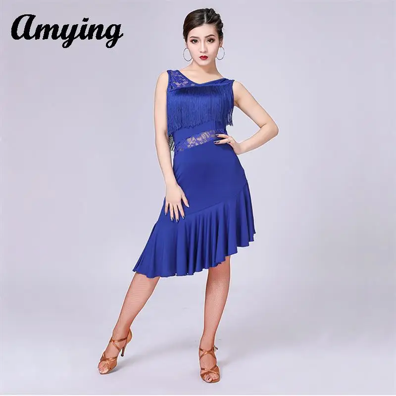 Платье с кисточками для латиноамериканских танцев костюм соревнований одежда