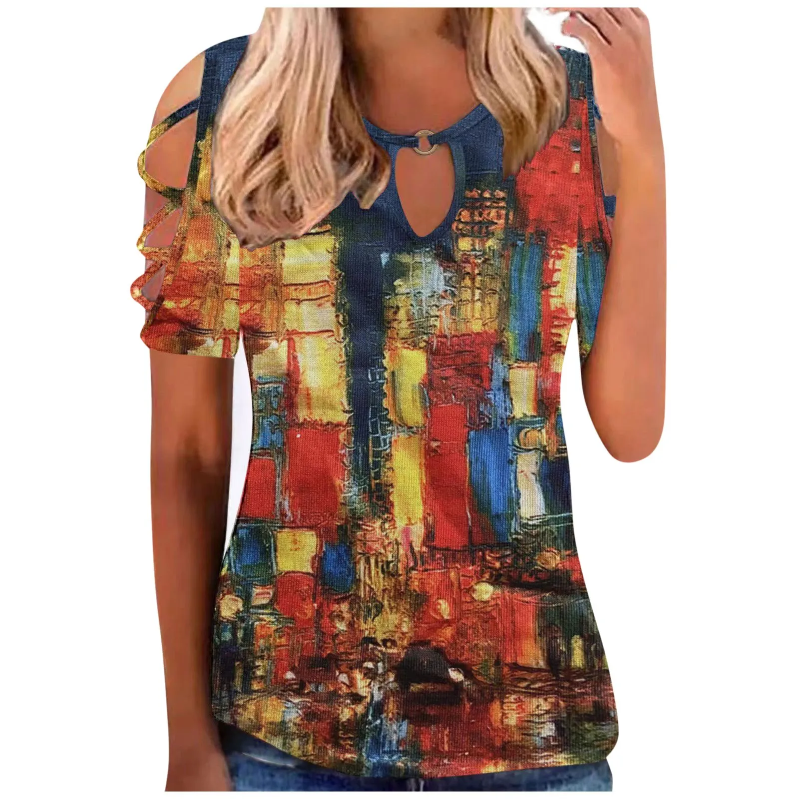 

Plus Size Short Sleeve T-shirts Summer Clothes For Women Tops Hollow Out Blouses T Shirt Women Blusas Mujer De Moda 2022
