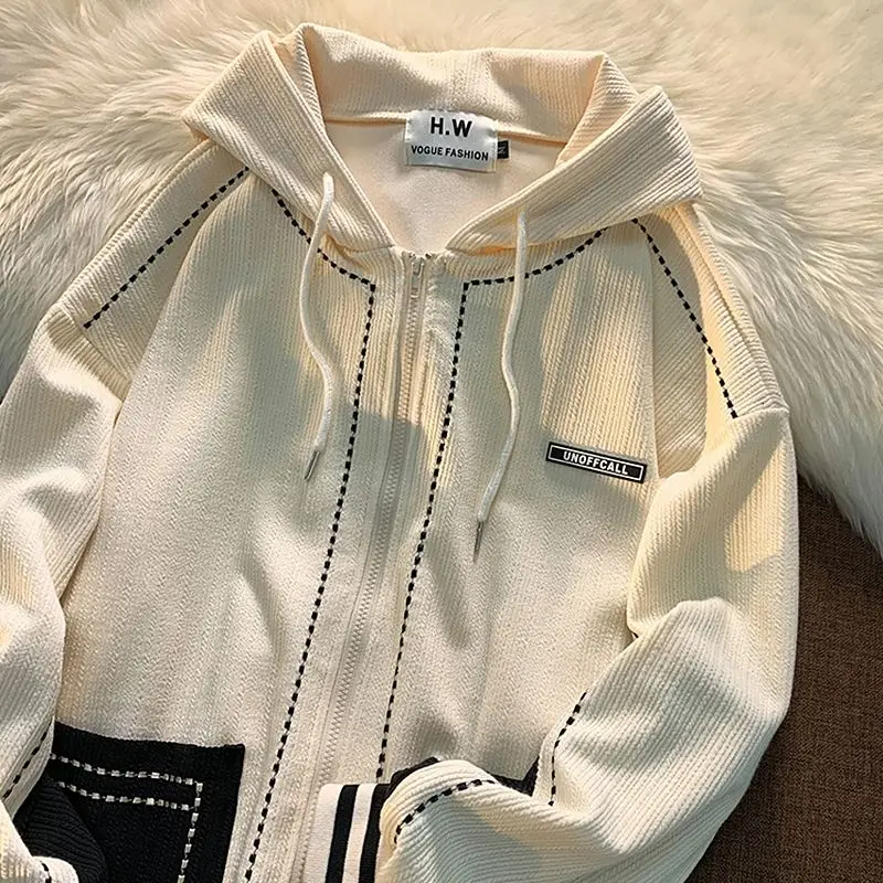 

ЯПОНСКИЕ ВИНТАЖНЫЕ толстовки в стиле пэчворк с контрастными цветными карманами и шнурком, повседневные толстовки в стиле преппи с длинным ...