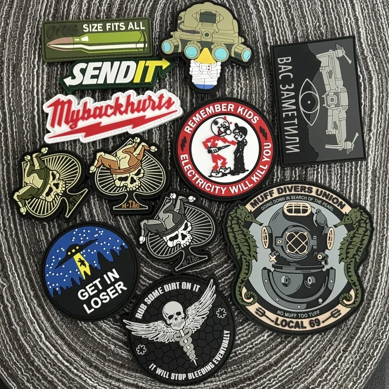 Универсальная тактическая нашивка из ПВХ для шлема ночного видения патчи-петли