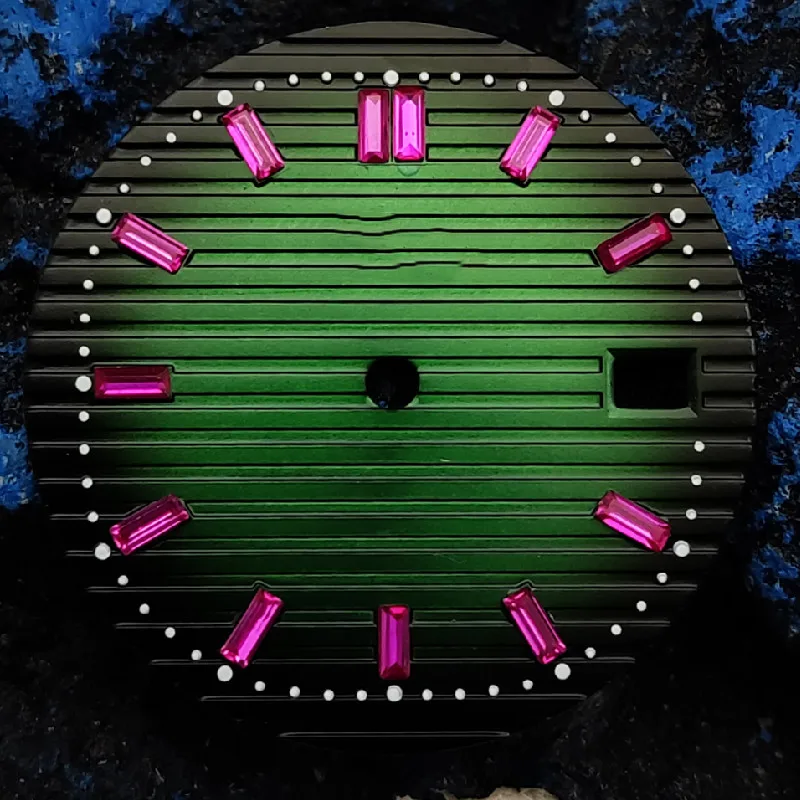 NH35 Dial And Hands 29.8MM Dial Luminous with Diamonds Multi-coloured Dial Accessories for NH35/NH36 Movement