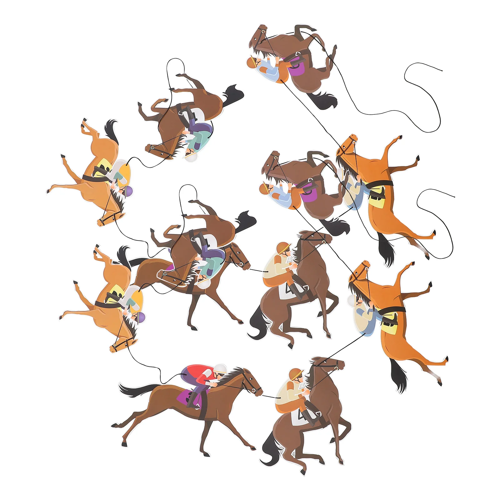 2 шт. украшения для вечеринки в стиле дерби флаг на день гонок конский баннер