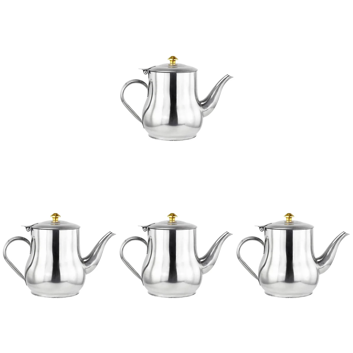 

4pcs Oil Dispenser Stainless Steel Oil Bottle Sauce Bottle Oil Vinegar Bottle with Handle