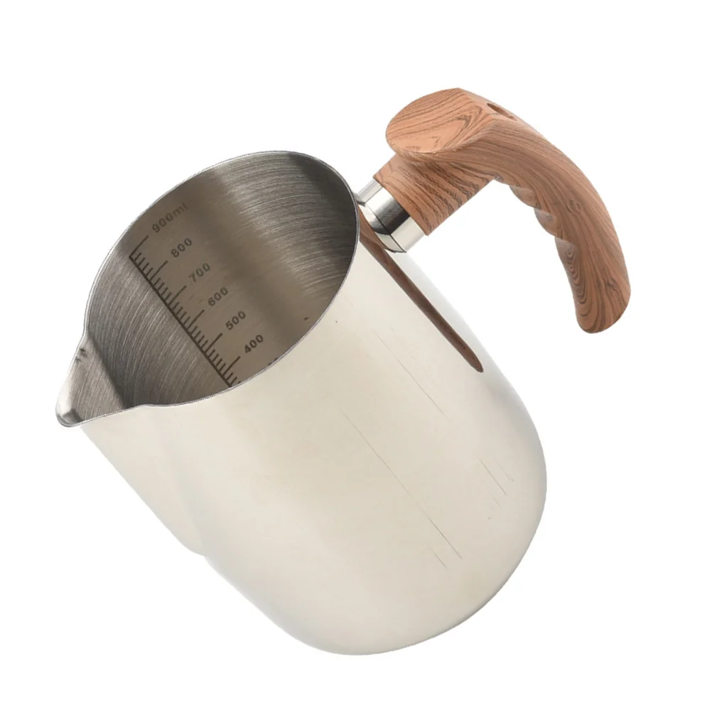 

Wax Making Pitcher Measuring Cups Stainless Steel with Handle Boiler Wax Melting Pouring Pot Frothing Pitcher Cappuccino Cup