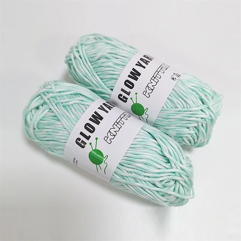 Светящаяся пряжа для вязания крючком мягкого творчества