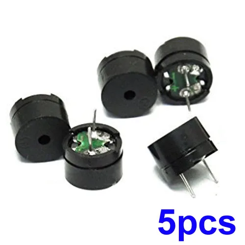 5Pcs 5V 16 Ohm Piezo Sounders Passive Buzzer Component For Arduino MINI Alarm Speaker AC/2KHz For Arduino Diy Electronic