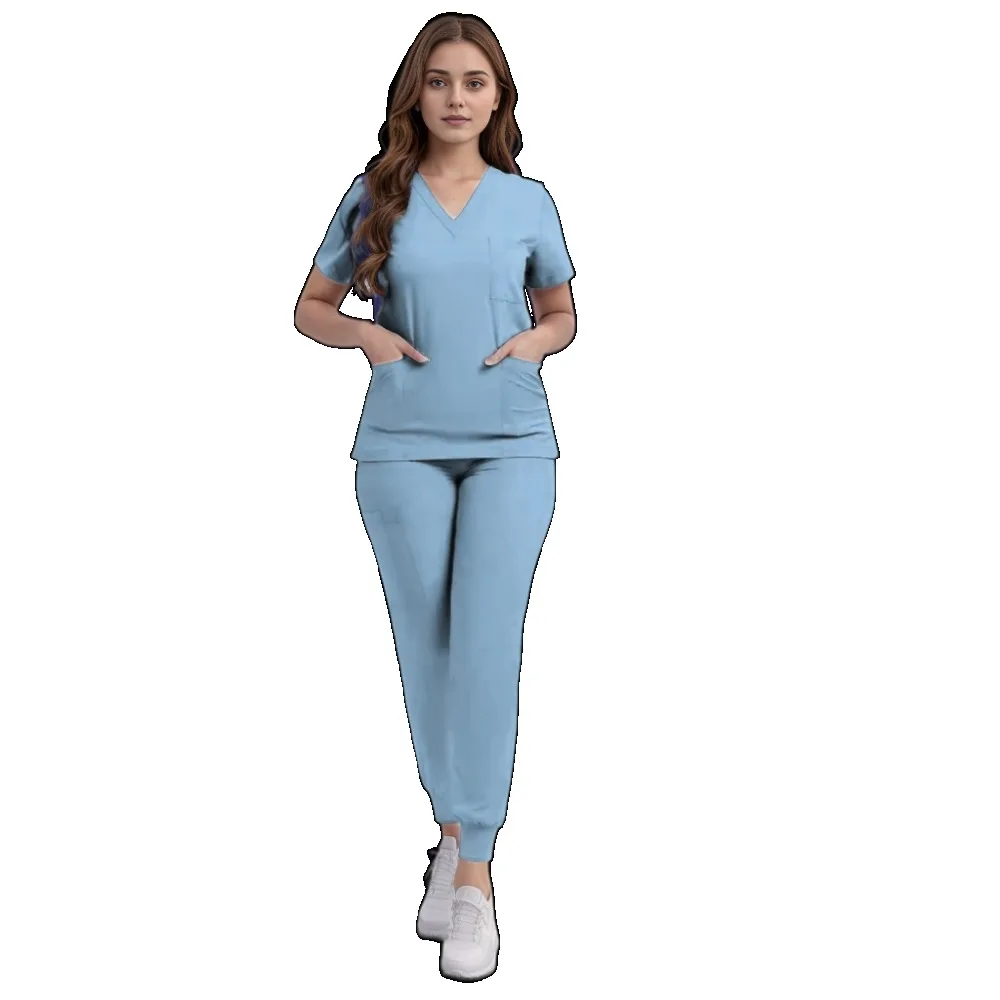 Хирургическая униформа женский набор скрабов медицинские аксессуары спецодежда