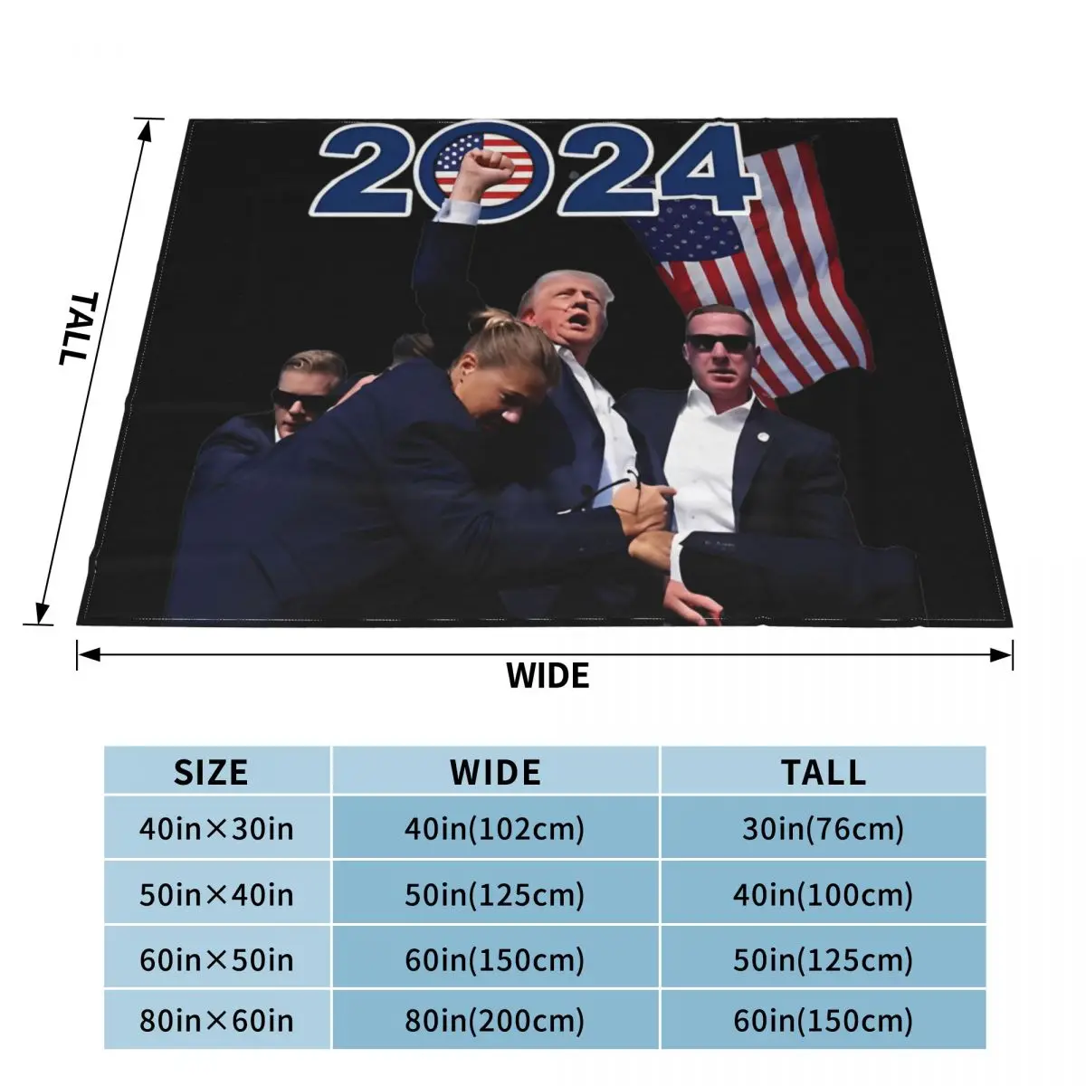 Фланелевое Одеяло с защитой от покупок Трампа весна/осень 2024