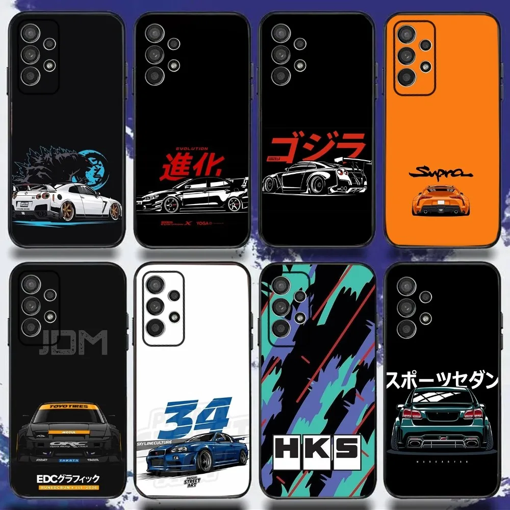 Чехол для телефона с аксессуарами спортивного автомобиля HKS JDM Samsung S24 S21 S22 S23 S30 Ultra