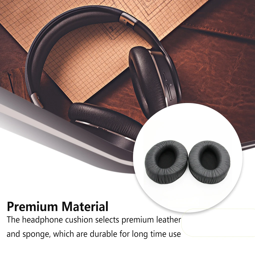 

Кожаные амбушюры для наушников, игровые наушники с креплением на голову, подушка, губка с эффектом памяти, замена амбушюра для Sennheiser 280