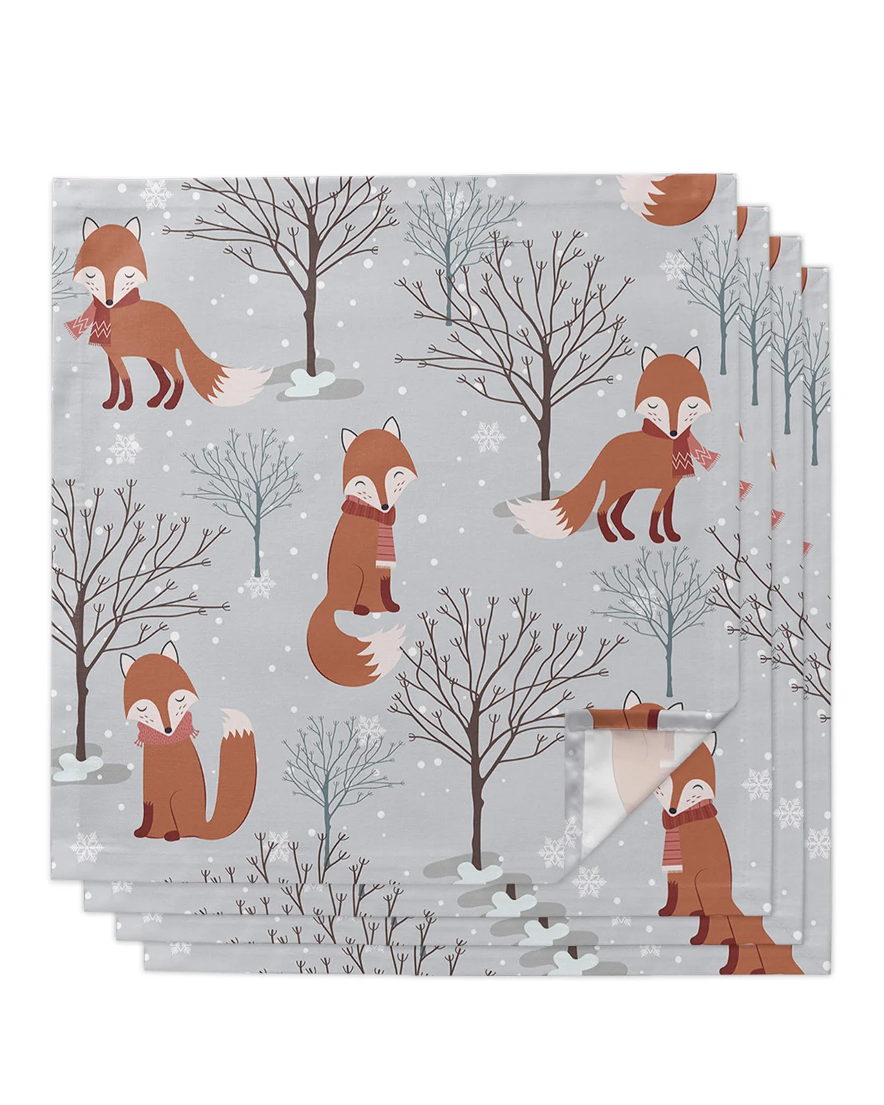 

4 шт., квадратные салфетки для стола, 50 см