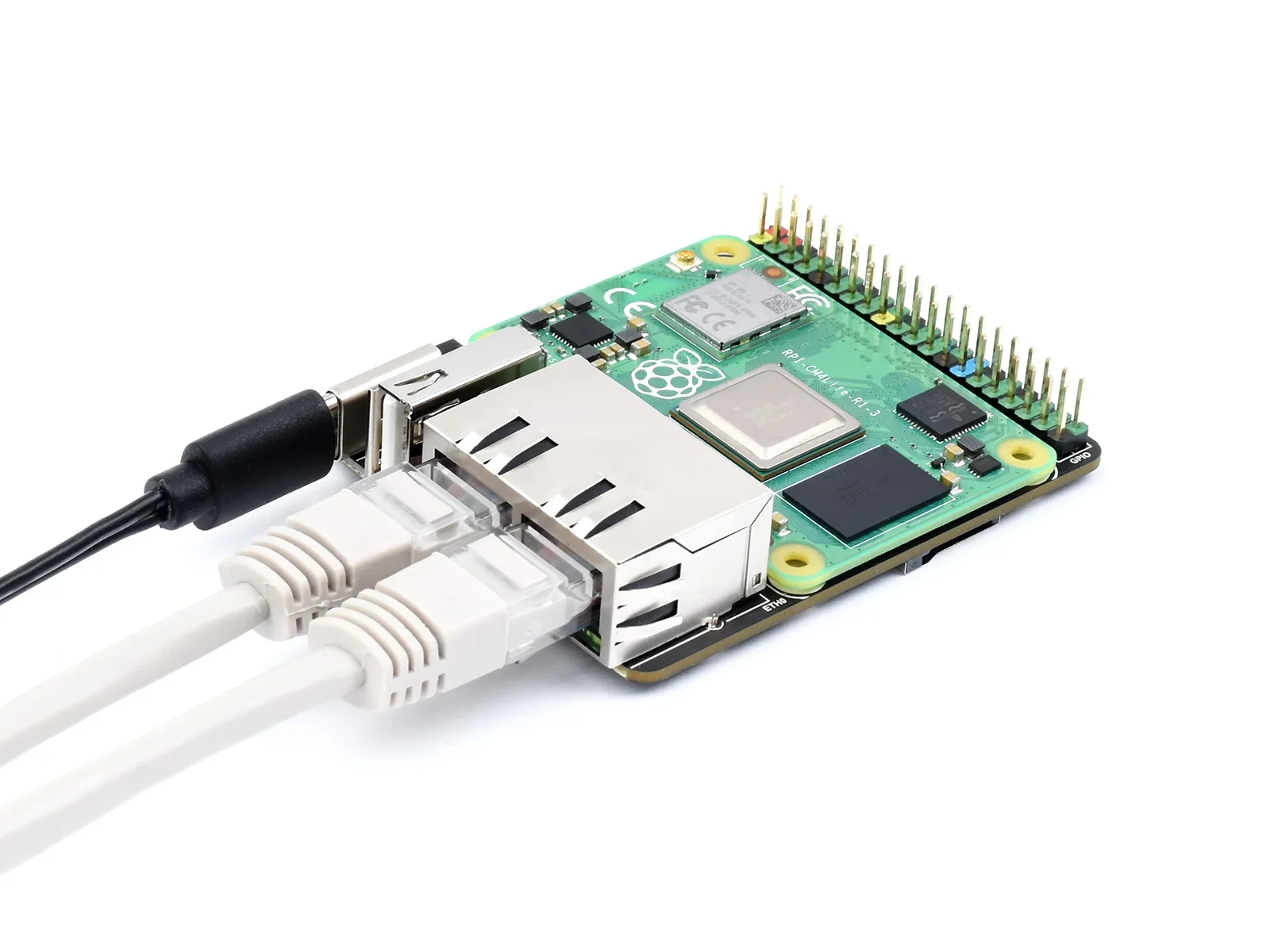 Для телефона Базовая плата Mini Dual Gigabit Ethernet разработанная для компьютера Raspberry Pi 4