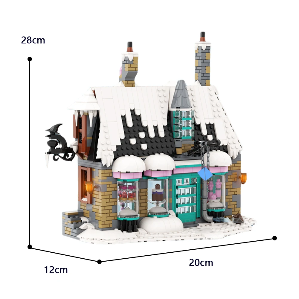 Набор строительных блоков для зимней деревни HoneyDukes Wizarding Sweet Shop набор MOC Tower замок