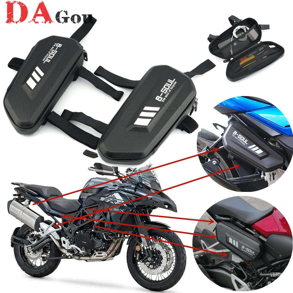 

For Benelli TRK502 TRK502X TRK251 302s 752s BN300 BJ500 BN302 Leoncino 500 250 Side Bag Storage Waterproof Triangle Bag Toolkit