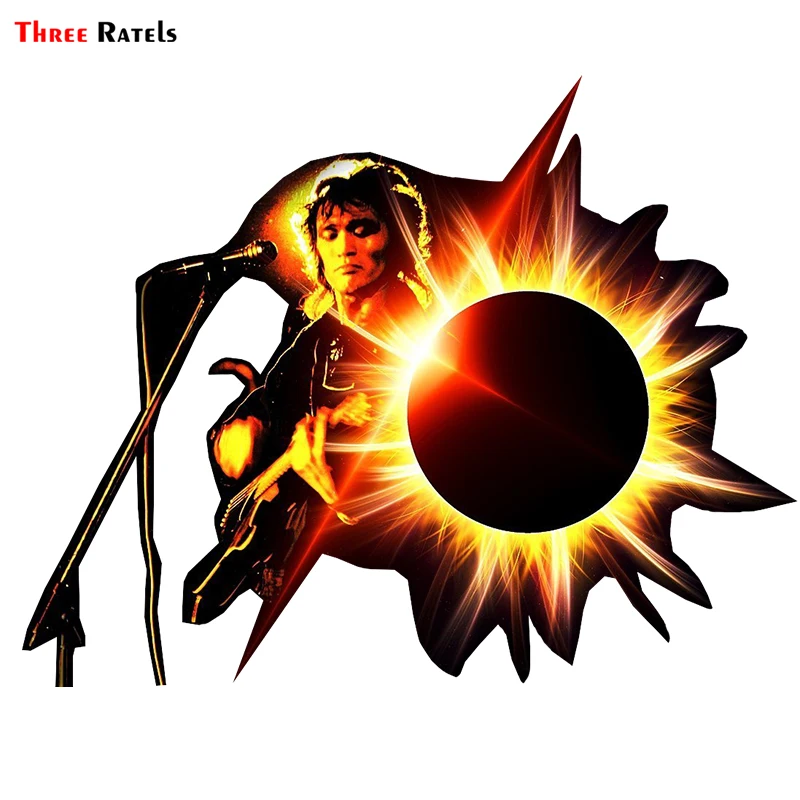 

Three Ratels TRL191# 15x12cm Funny Car Stickers Victor Tsoy Movie Rock Singer Colorful And Decals Styling