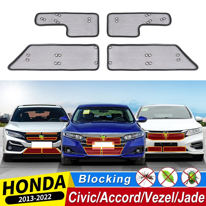 2013-2022 Honda Civic Accord Vezel Jade Tuning Exterior Modification Accessories front grill Prevent Bugs Mosquitoes and Sand