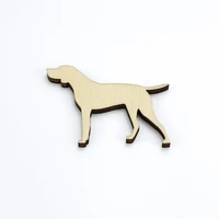 pet dog shape mascot laser cut christmas decorations silhouette blank unpainted 25 pieces wooden shape 18006