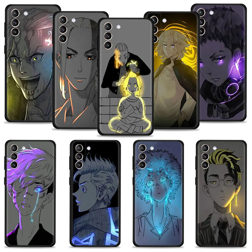 

Tokyo Revengers Mikey Draken Bright Color Art Case For Samsung Galaxy S23 S22 S21 S20 Ultra FE S10 S9 S8 Plus S10e Note 20Ultra