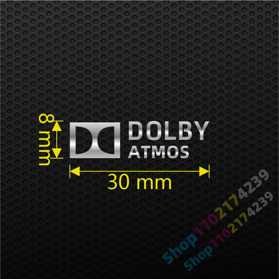 

Металлическая наклейка Dolby Bluetooth WiFi6 THX DTS TrueHD MANLANG