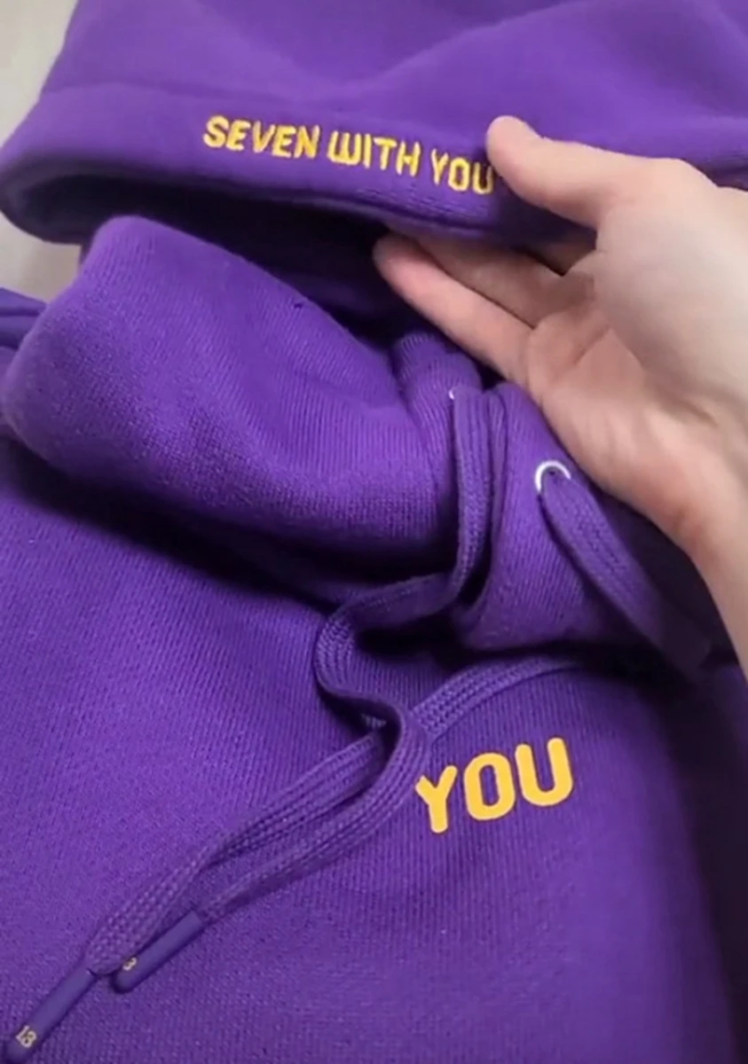Kpop Jimin Merch Толстовка Seven With You Never Walk Alone Digital File унисекс уличная одежда Harajuku пуловер