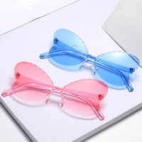 fashion shades uv400 vintage glasses kids lovely butterfly rimless sunglasses girls children oculos masculino sunglasses women