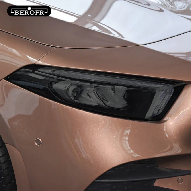 Для Mercedes Benz A Class W176 W177 A45 A35 AMG 180 тонировка для автомобильной фары Черная защитная