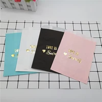 25pcs love is sweet metallic paper treat bags favors gifts candy bag wedding birthday buffet party table supplies