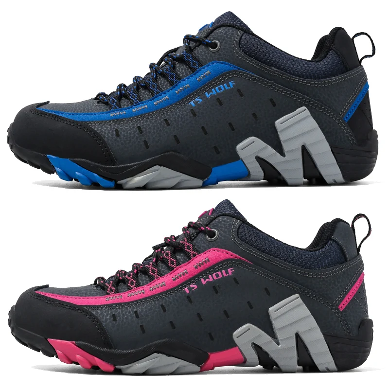 

Outdoor Lover Trekking Shoes Men Waterproof Hiking Shoes Mountain Boots Genuine Leather Woodland Hunting Tactical Shoes big size