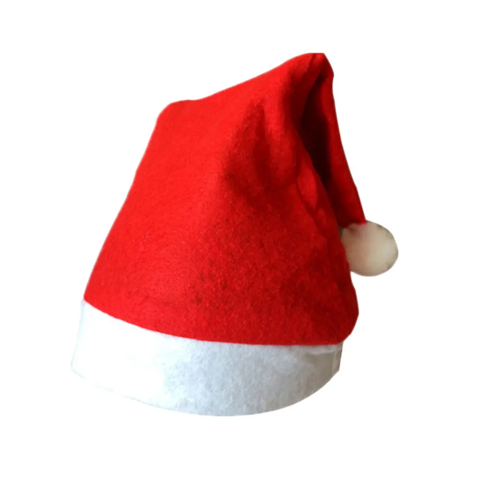 

Christmas Hat Children Santa Hat Non woven Fabric or Flannel Suitable for All Ages Perfect for Christmas Parties