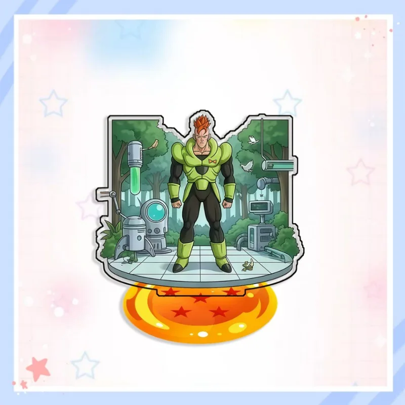 Фото Настольная акриловая фигурка Доктора Геро (Андроид 17) из Dragon Ball, сделанная своими руками, в стиле аниме, 15 см, подарок для фанатов №4