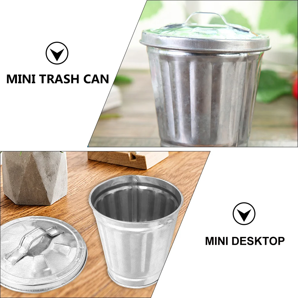 2 шт. мини-кисть для макияжа мусорное ведро дорожное оцинкованное железный