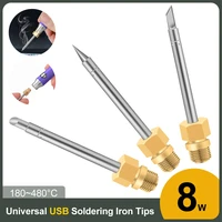 5v 8w universal usb soldering iron tips protable tin solder iron 180480%c2%b0c heating accessories within welding tips