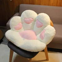 plush toy cat paw butt waist support cushion soft comfortable cute chair office hips cushion home sofa indoor decoration pillow